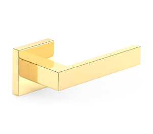 Quadratischer Türgriff Metal-Bud Qubik K - Messing glänzend