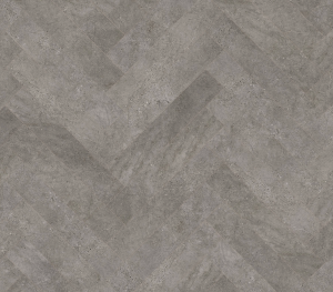 JOKA Designboden 555 Cycle Dark Concrete Fischgrat 5385 Vinyl-Designbelag