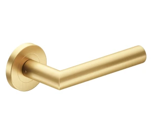 Türdrücker mit Rundrosette Metal-Bud NOVA - Gold Matt