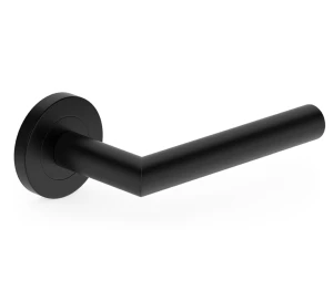 Türdrücker mit Rundrosette Metal-Bud Nova - Schwarz matt