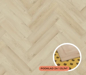 Arbiton Amaron Herringbone Vinyl-Designboden Eiche Preston + Unterlage für 1 zł AKTION