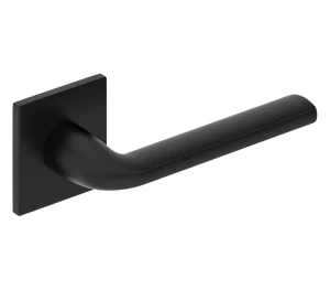 Türdrücker mit quadratischer Rosette Metal-Bud Rumba Fit - Messing Matt (1) (1)