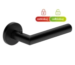 Türdrücker mit Rundrosette Metal-Bud Nova - Schwarz matt (1)